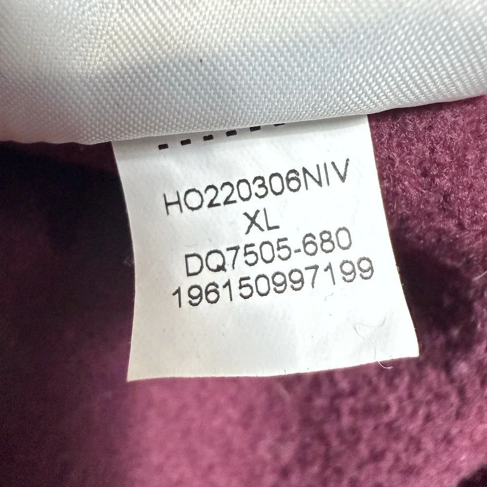 Jordan‎ Flight Hoodie Men's XL Burgundy Fleece Jumpman Sweatshirt Pullover